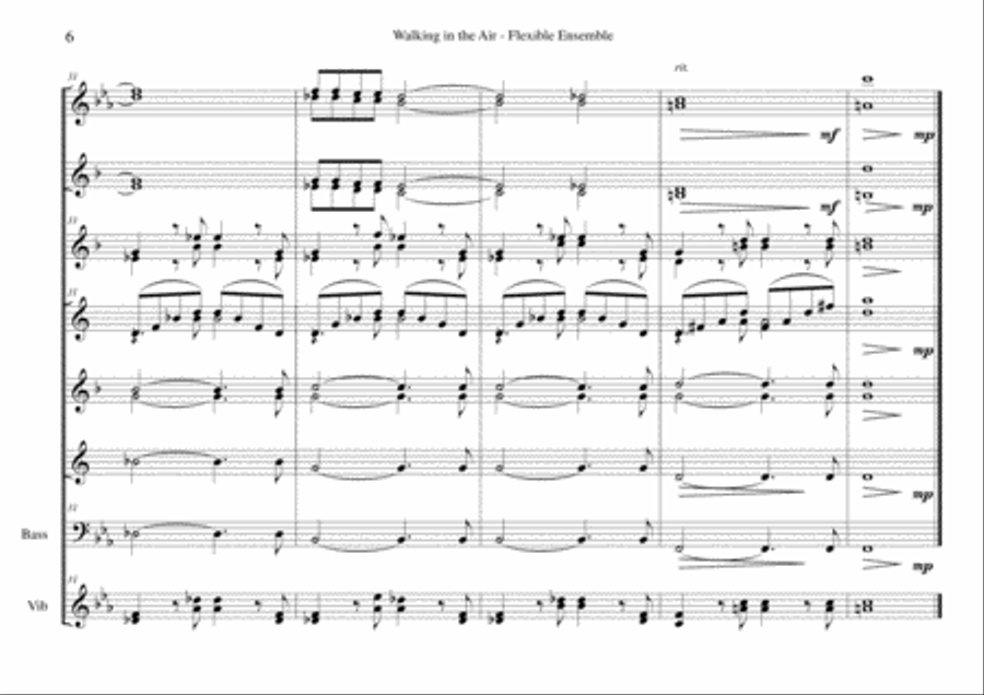 Walking In The Air Large Ensemble scores gallery preview page 6