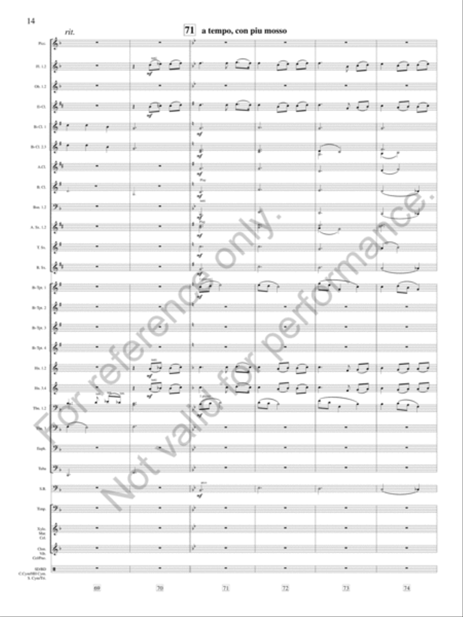 Joyance Concert Band scores gallery preview page 15