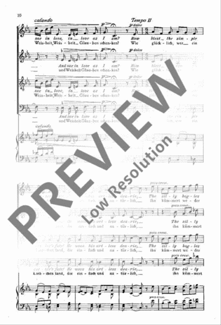 Four Songs from the British Isles 4-Part scores gallery preview page 10