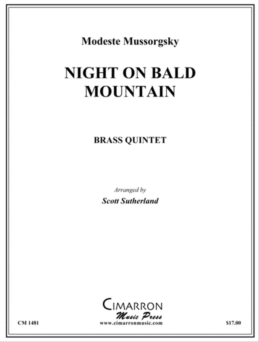 Night on Bald Mountain Brass Quintet scores gallery preview page 1