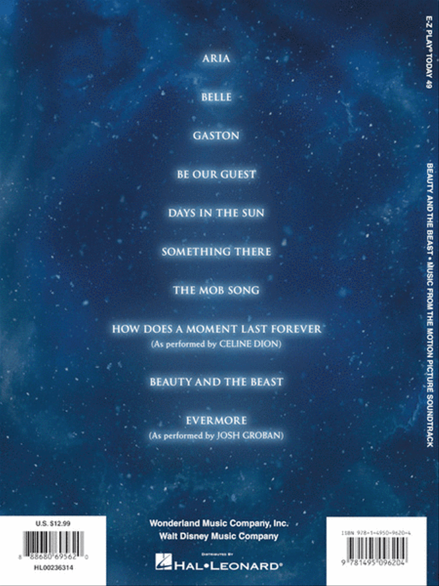 Beauty and the Beast Electronic Keyboard scores gallery preview page 6