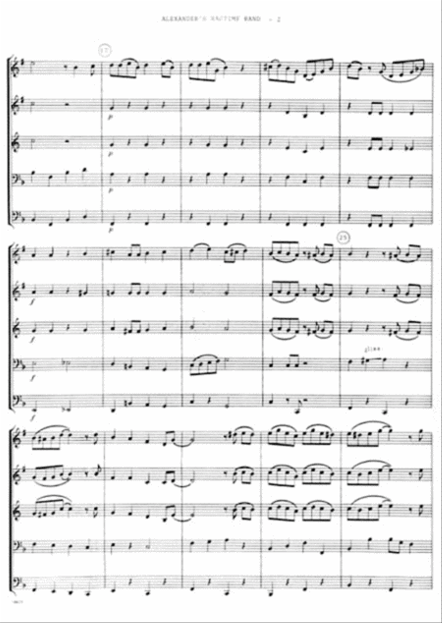 Alexander's Ragtime Band Trombone scores gallery preview page 3