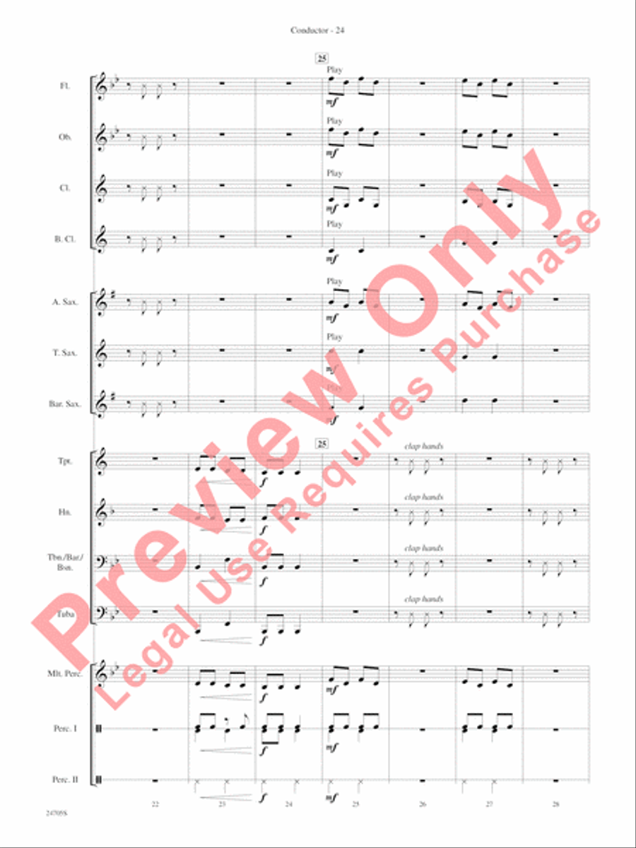 Belwin Beginning Band Kit #2 Concert Band scores gallery preview page 27