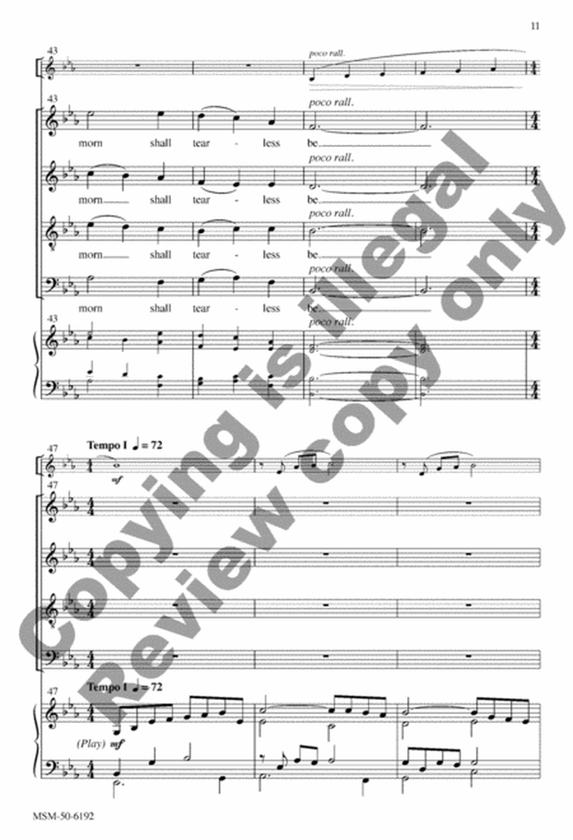 O Love That Will Not Let Me Go (Choral Score) image number null