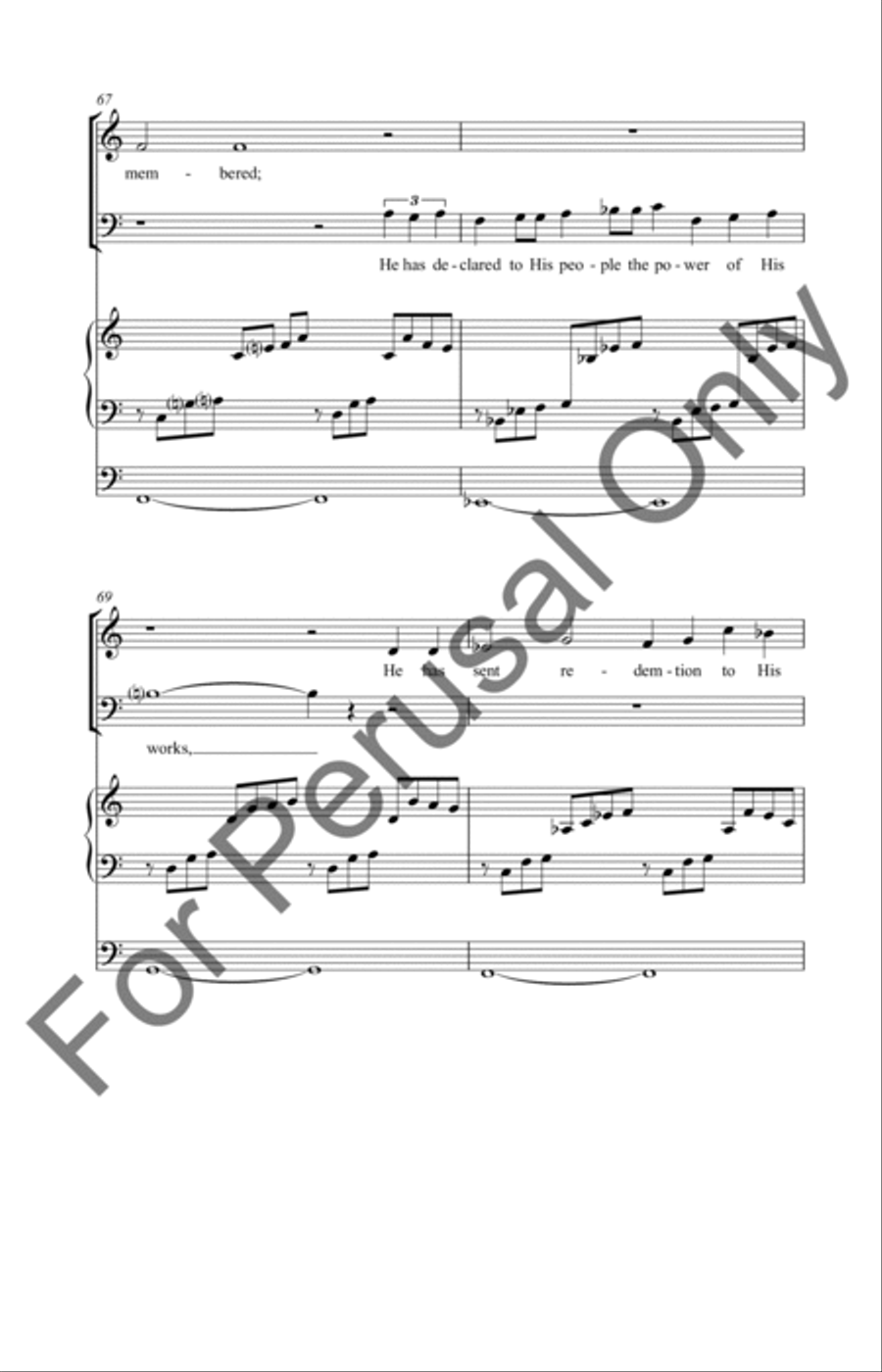 Psalm 111 4-Part scores gallery preview page 11