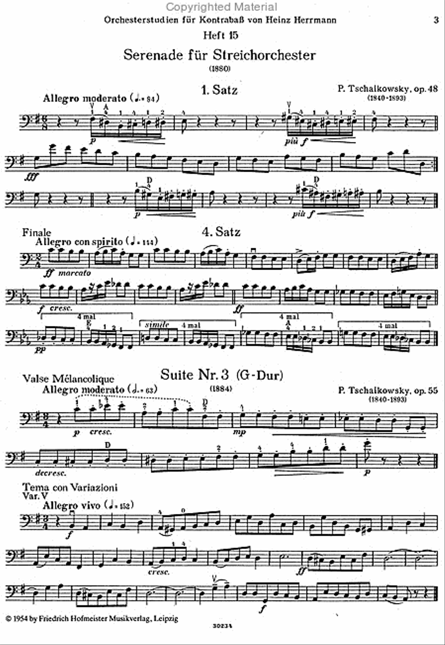 Orchesterstudien für Kontrabass Orchestra scores gallery preview page 2