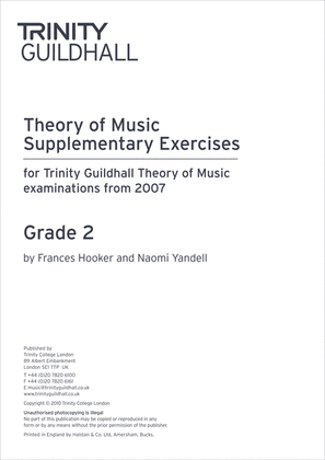 Book cover for Theory Supplementary Exercises Grade 2