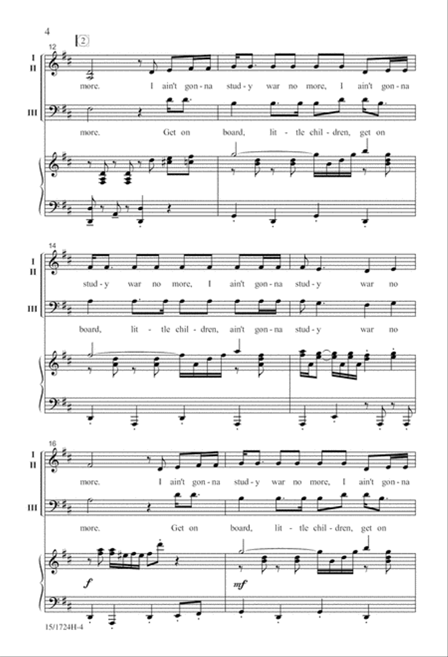 Spiritual Jubilee Spiritual Jubilee 3-Part scores gallery preview page 5