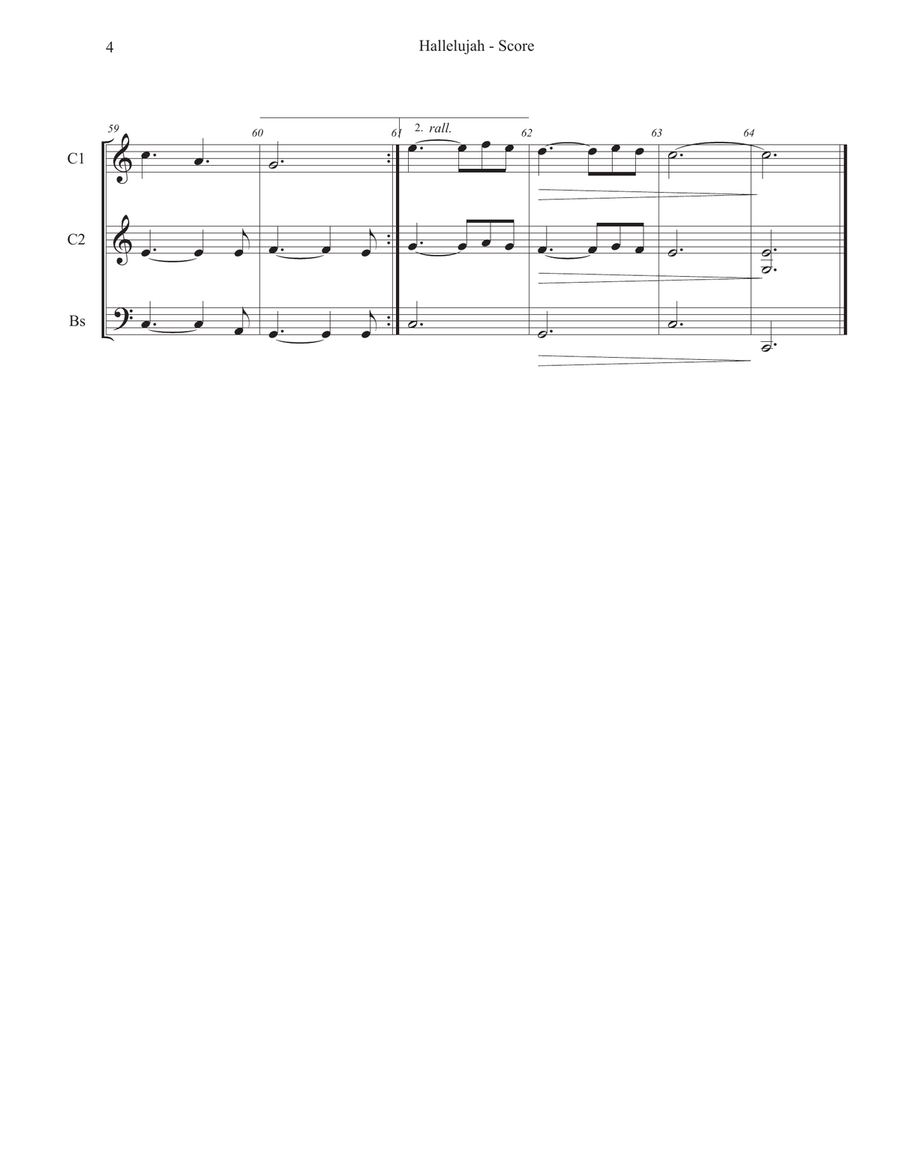 Hallelujah Small Ensemble scores gallery preview page 4