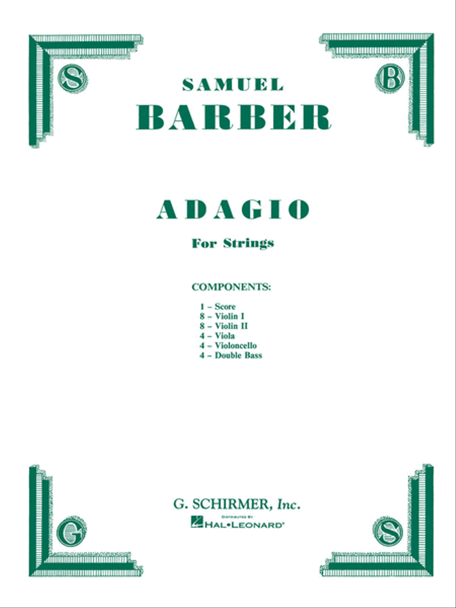 Adagio for Strings, Op. 11 String Orchestra scores gallery preview page 1