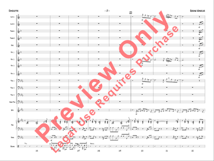 Grease Wheezer Jazz Ensemble scores gallery preview page 22