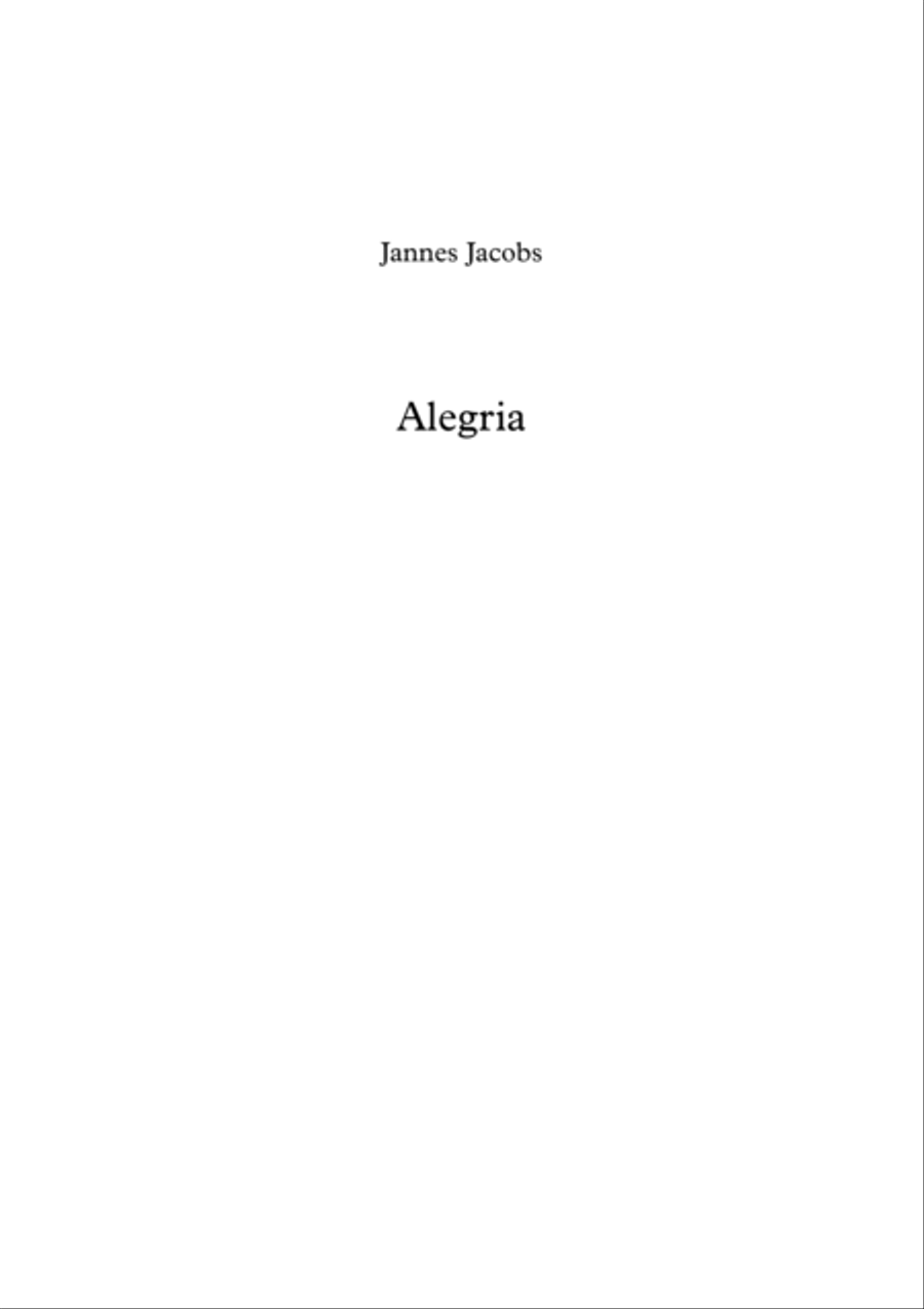 Alegria for brassband Brass Ensemble scores gallery preview page 1