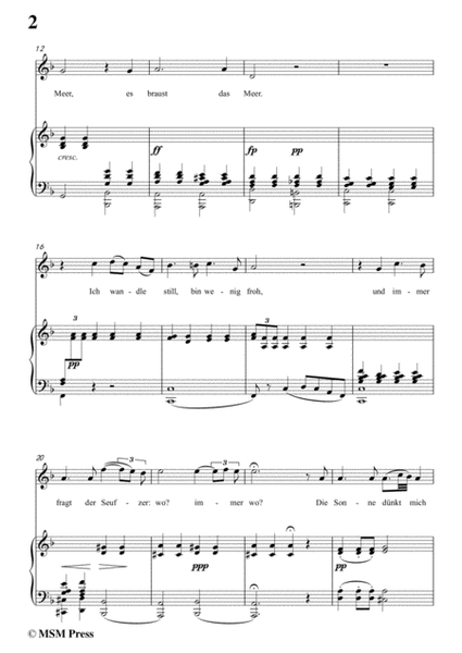 Schubert-Der Wanderer(The Wanderer),Op.4 No.1,in d minor,for Voice&Piano image number null
