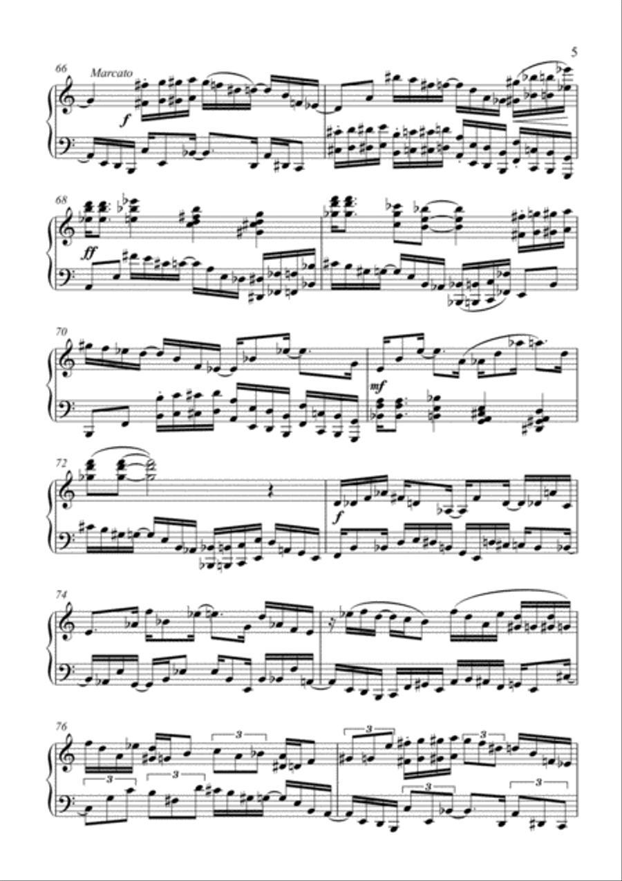 Piano Sonata No.2 Piano Solo scores gallery preview page 5