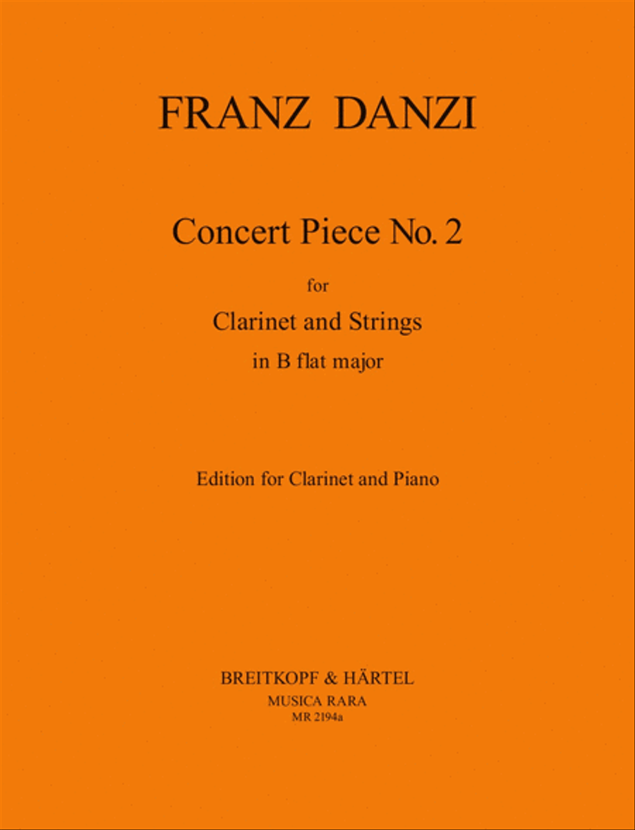 Concert Piece No. 2 in B flat major Clarinet Solo scores gallery preview page 1