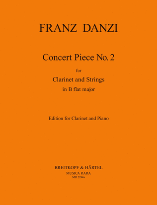 Book cover for Concert Piece No. 2 in B flat major