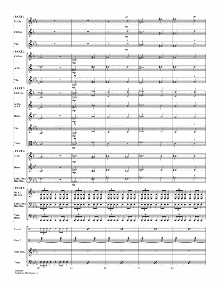 Suite from the Planets - Conductor Score (Full Score)