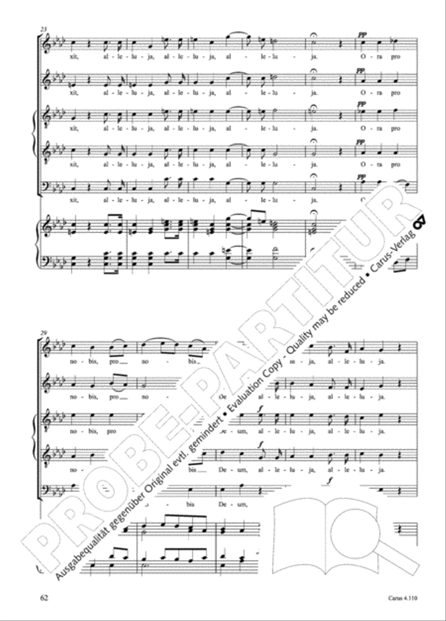20 Latin Motets (Chants sacres latin/ 20 latein. Motetten) 4-Part scores gallery preview page 63