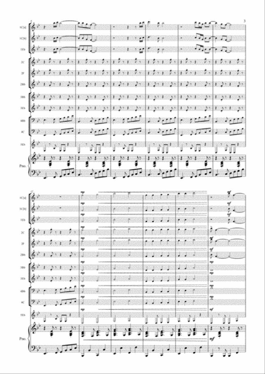 My Girl Large Ensemble scores gallery preview page 3