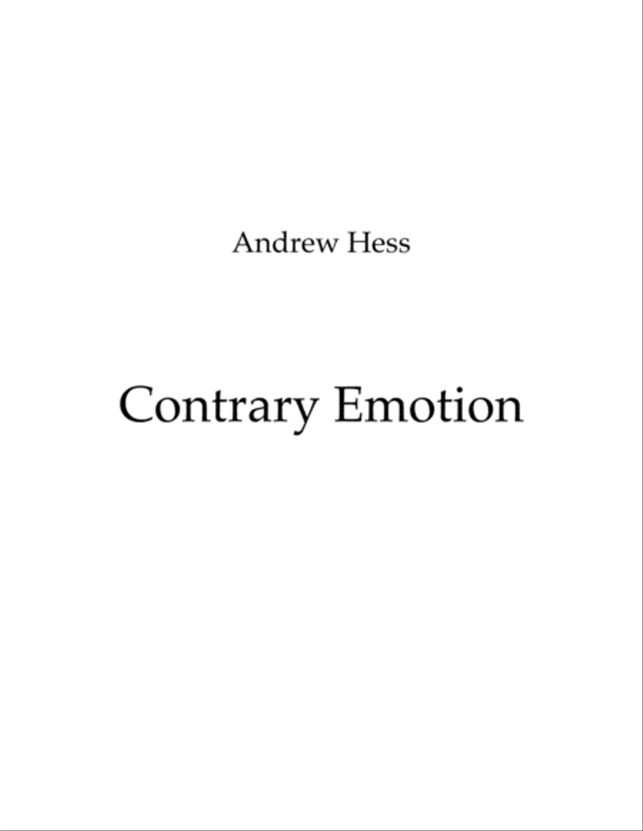 Contrary Emotion Small Ensemble scores gallery preview page 1