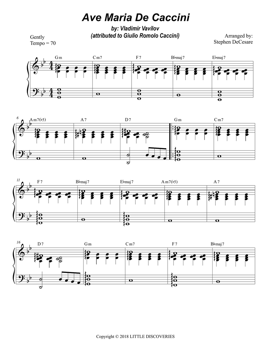 Ave Maria De Caccini Flute scores gallery preview page 4