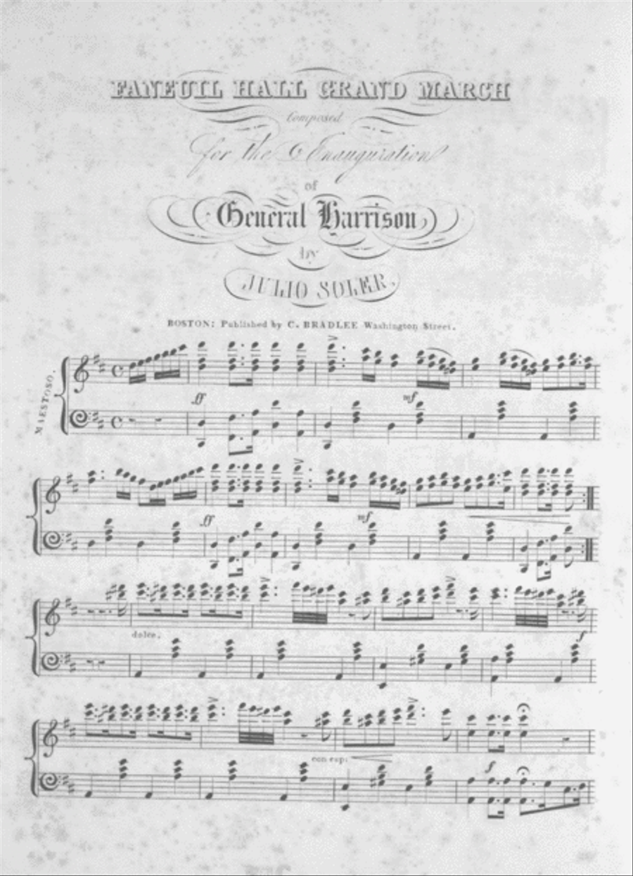 Faneuil Hall Grand March Piano Solo scores gallery preview page 1