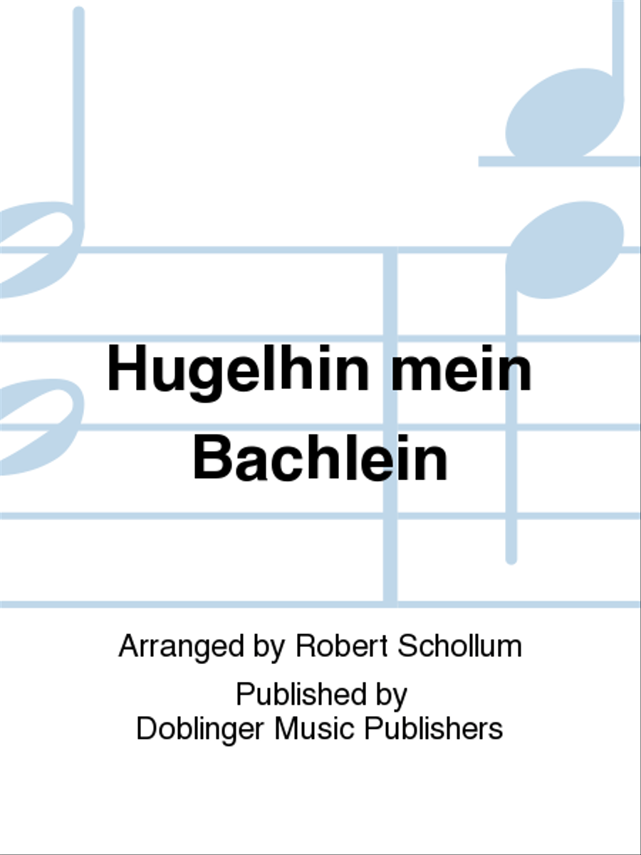 Hugelhin mein Bachlein 4-Part scores gallery preview page 1