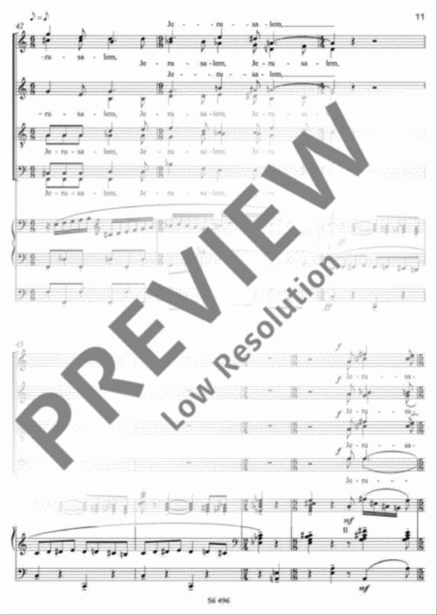 Laetatus sum 4-Part scores gallery preview page 12