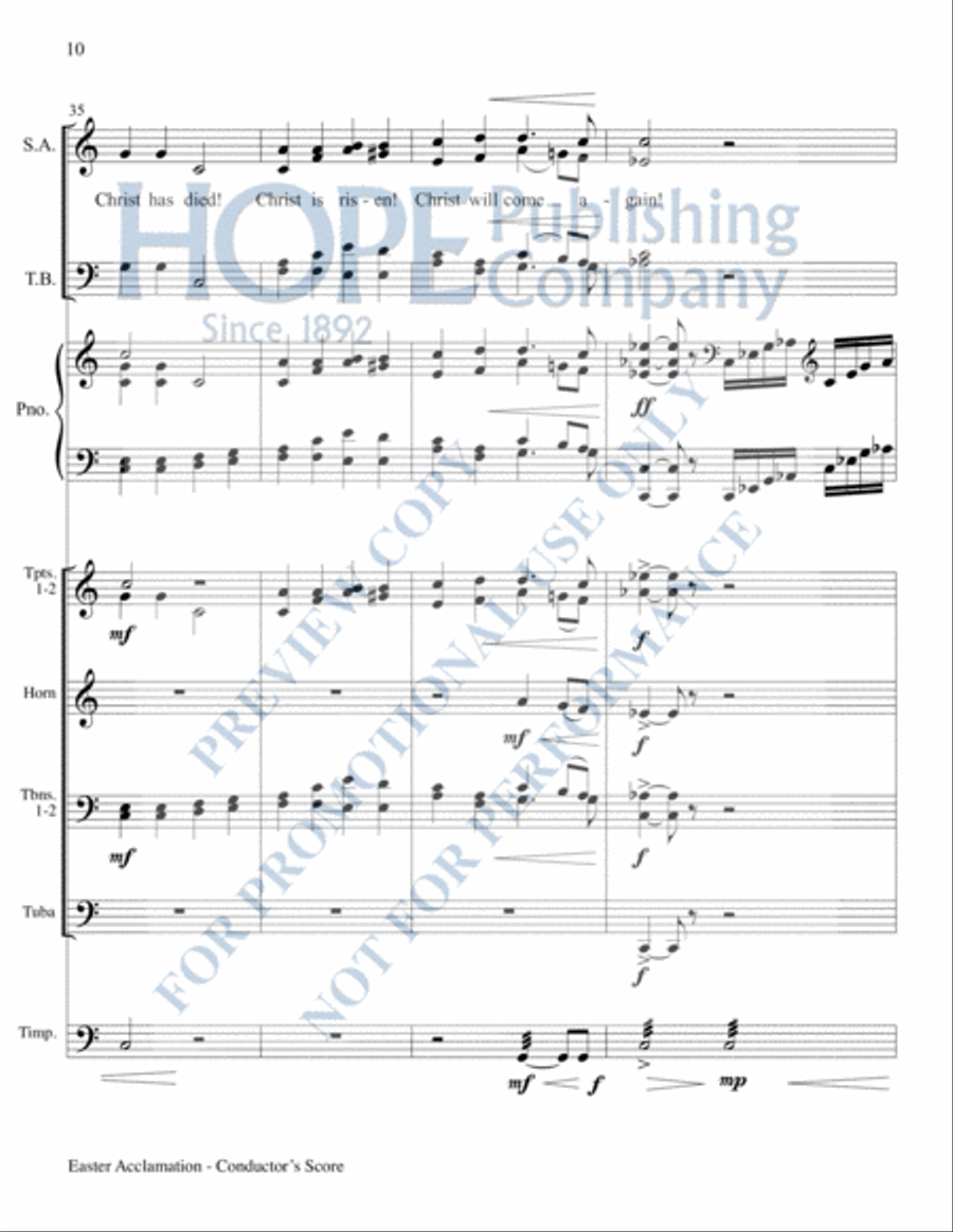 Easter Acclamation Easter Acclamation Choir scores gallery preview page 11