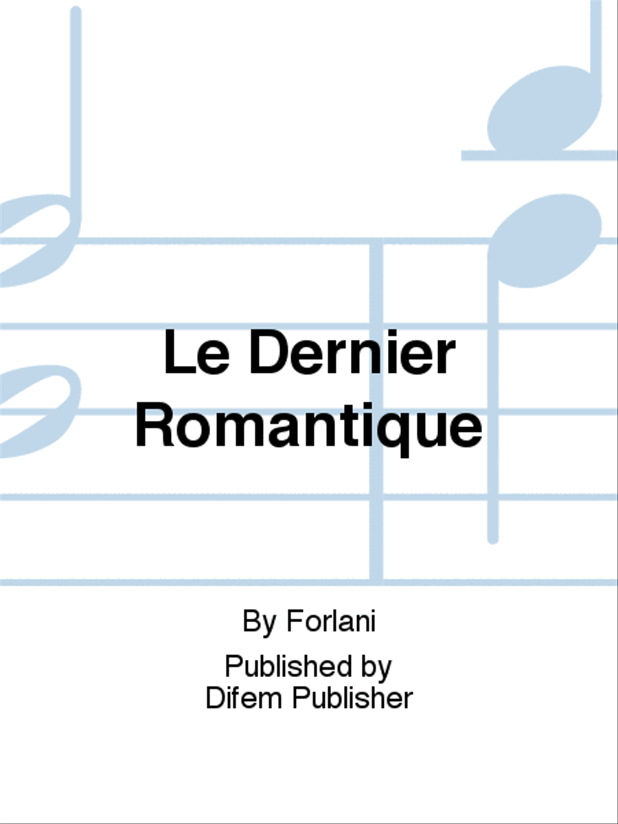 Le Dernier Romantique Concert Band scores gallery preview page 1