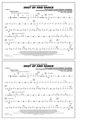 Shut Up and Dance (Arr. Matt Conaway) - Cymbals
