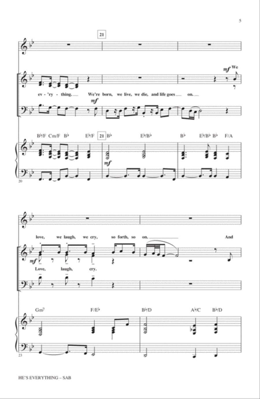 He's Everything He's Everything 3-Part scores gallery preview page 4