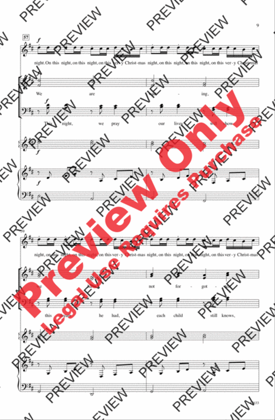 Christmas Canon Christmas Canon 4-Part scores gallery preview page 8