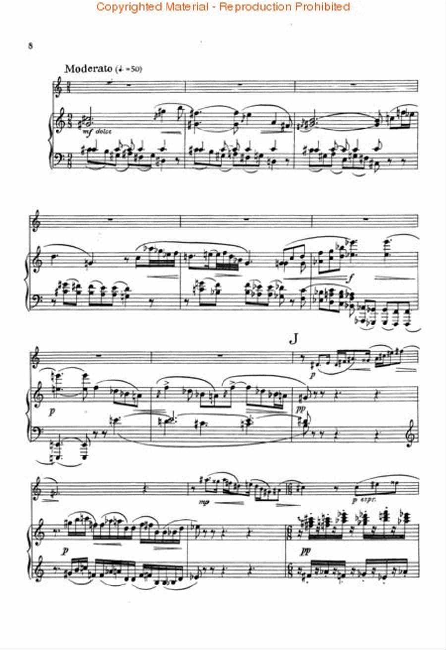 Sonata for English Horn and Piano English Horn scores gallery preview page 3