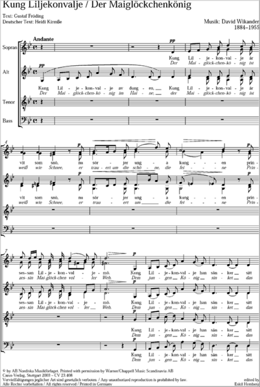 Kung Liljekonvalje SSAATTBB scores gallery preview page 6