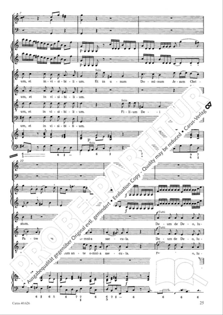 Mass in C Major Mass in C Major 4-Part scores gallery preview page 25