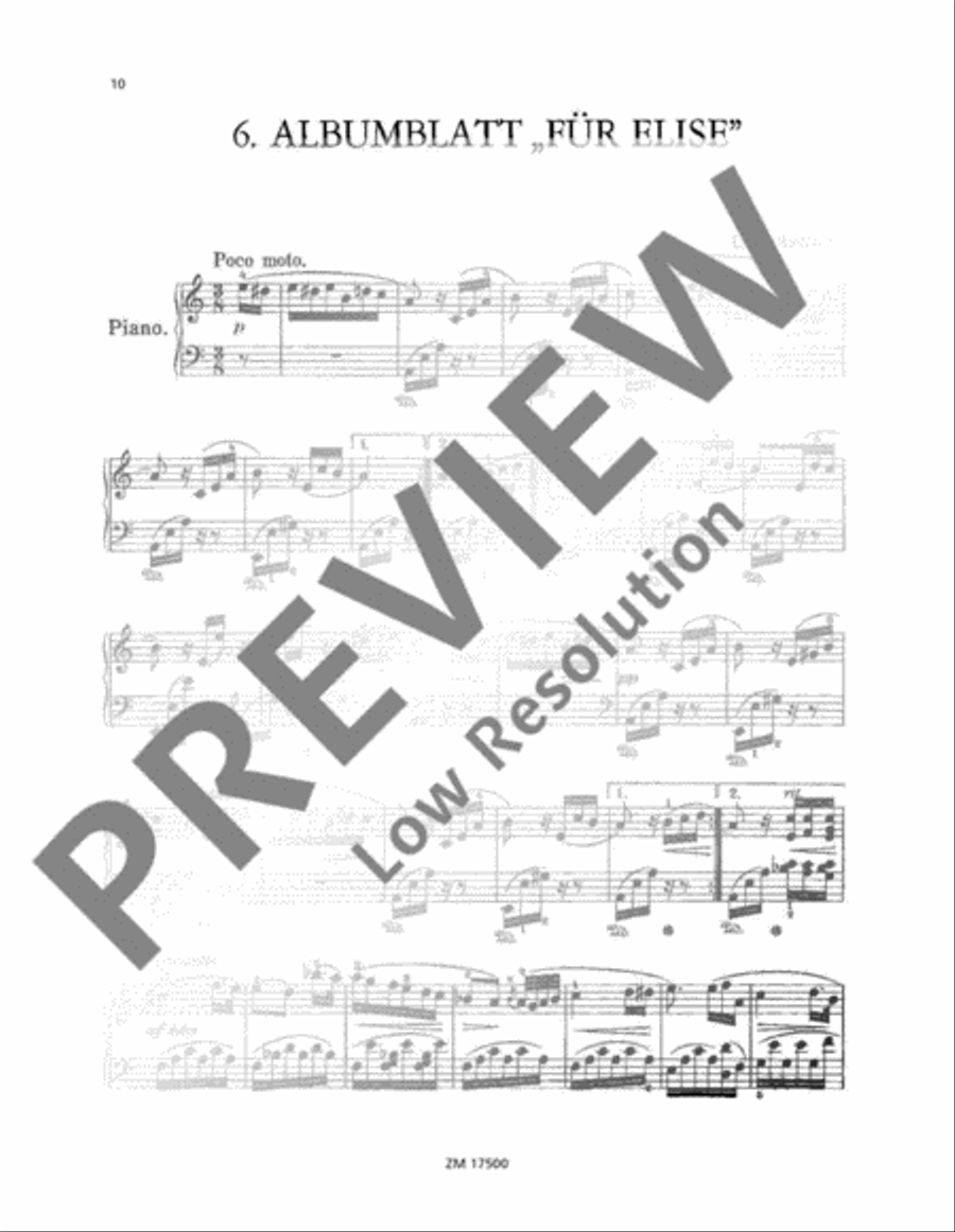 Beauties of Classical Music Piano Solo scores gallery preview page 11