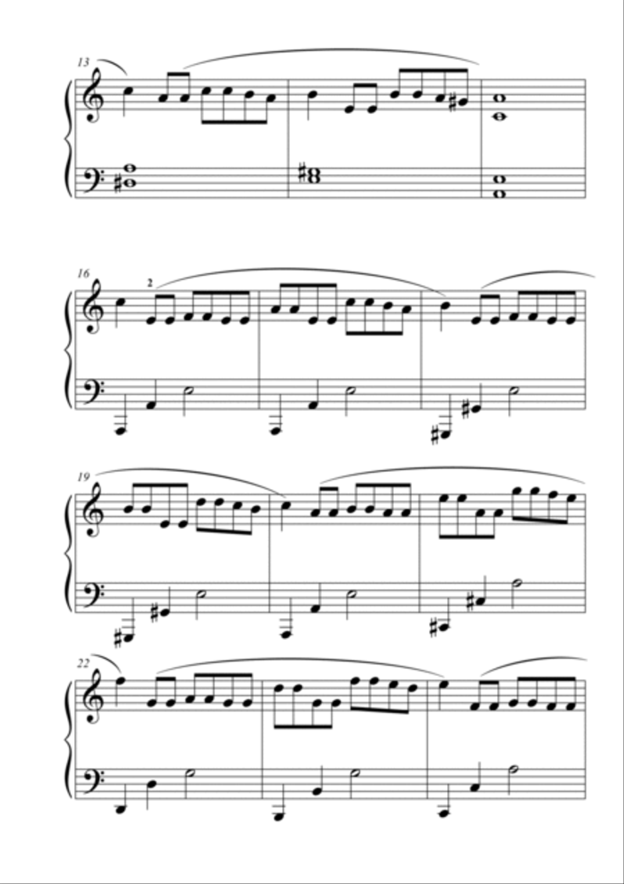 The Windmills Of Your Mind Easy Piano scores gallery preview page 2