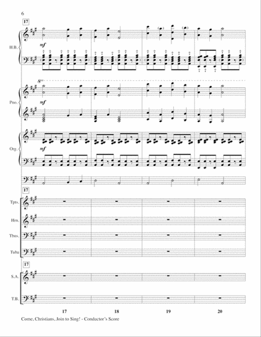 Come Christians, Join to Sing 4-Part scores gallery preview page 6