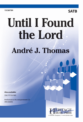 Book cover for Until I Found the Lord