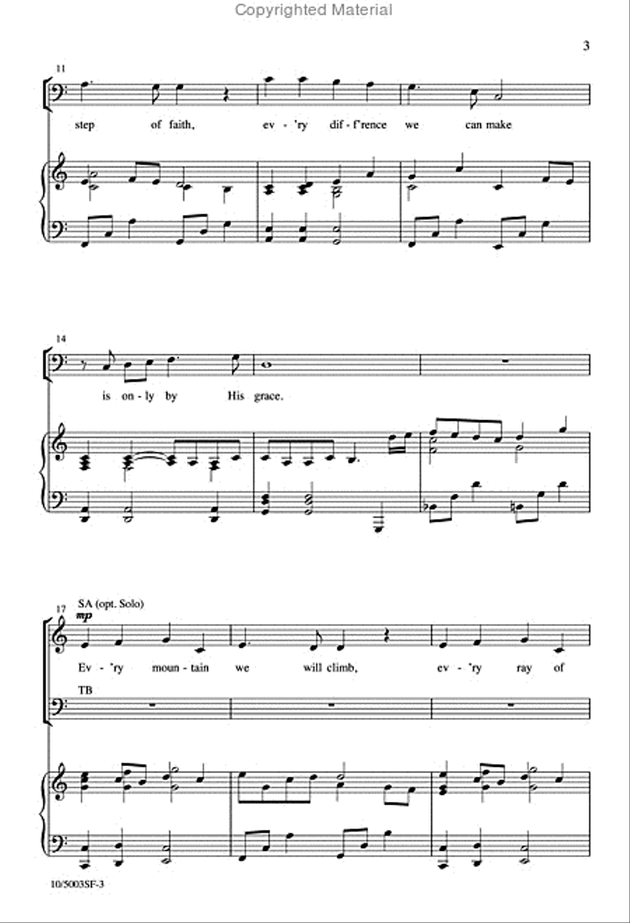 Grace Alone 4-Part scores gallery preview page 3