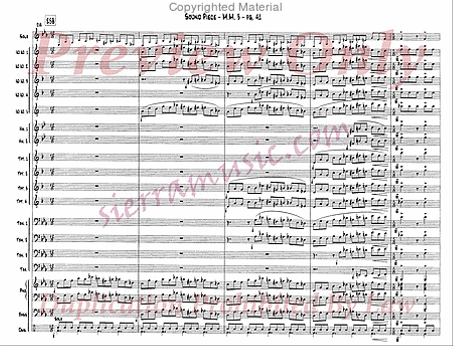 Sound Piece For Jazz Orchestra Big Band scores gallery preview page 42
