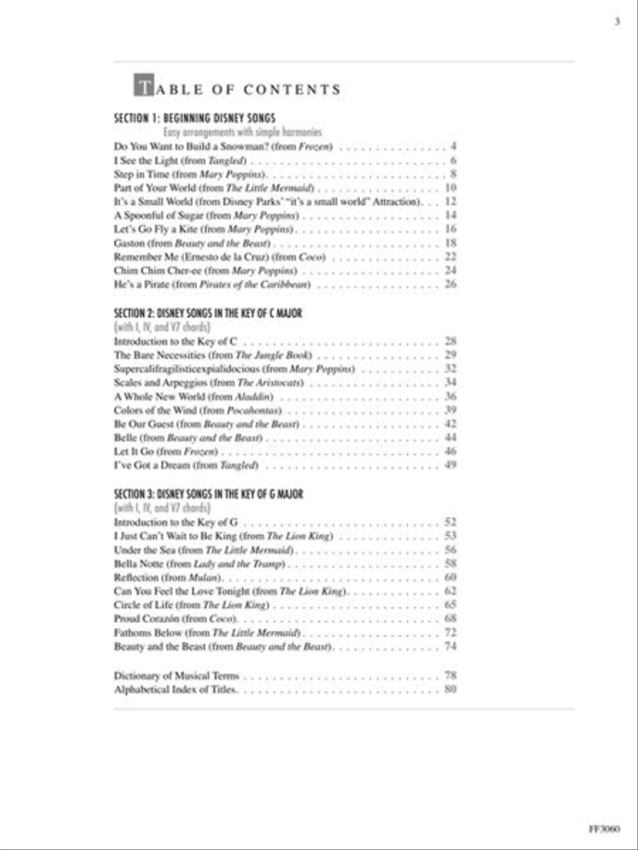 Adult Piano Adventures – Disney Book 1 Piano Method scores gallery preview page 3