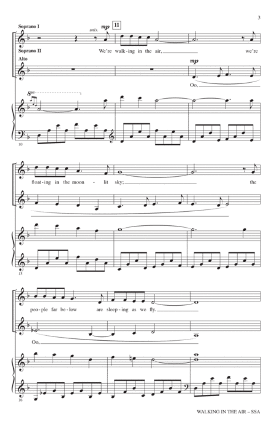 Walking In The Air (from The Snowman) (arr. John Leavitt) SSA scores gallery preview page 2