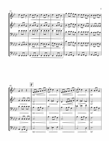 Carol of the Bells (F min) (Brass Quintet - 2 Trp, 3 Trb) image number null
