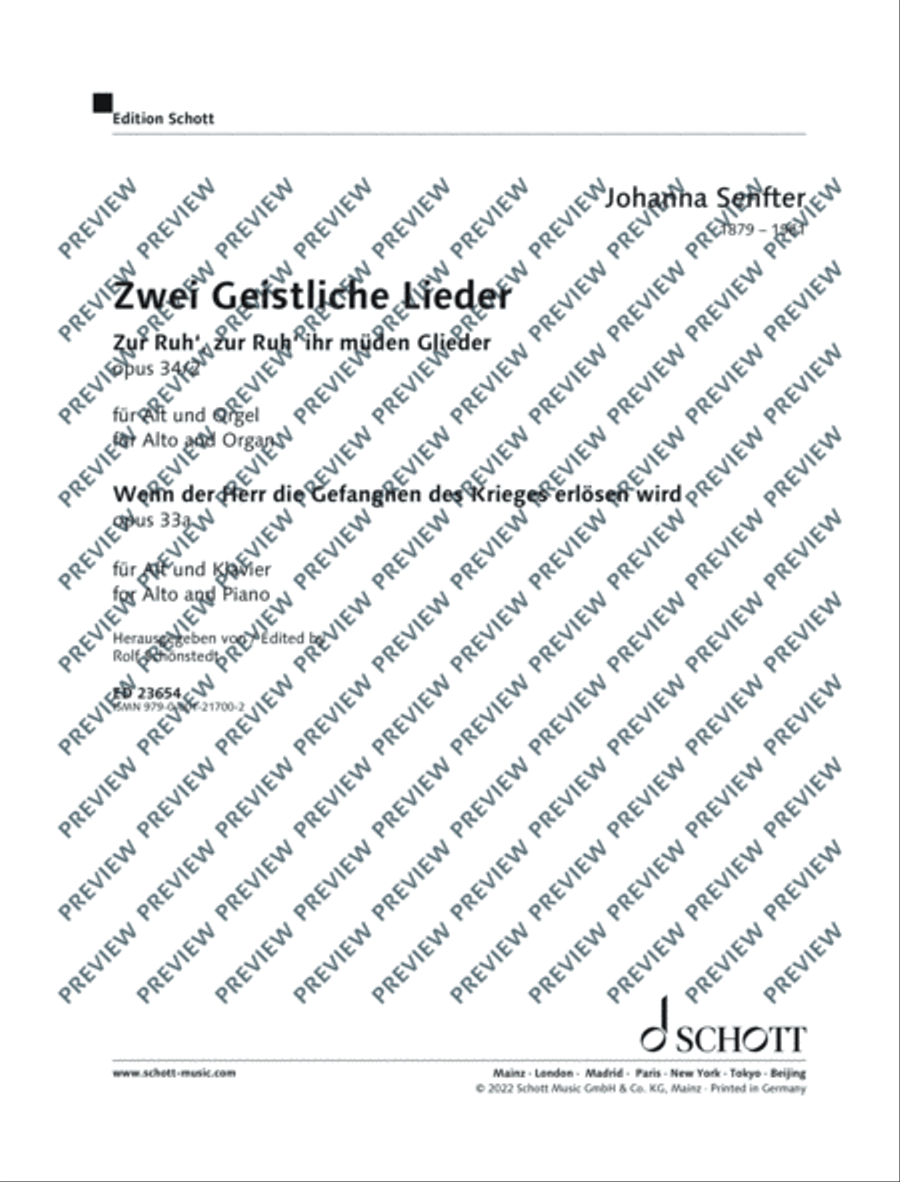 Zwei Geistliche Lieder Voice scores gallery preview page 2