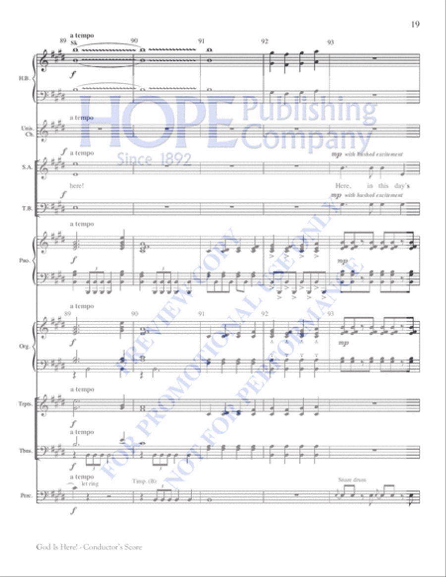 God Is Here! 4-Part scores gallery preview page 19