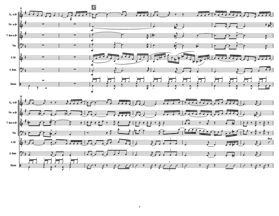 Earfquake Jazz Ensemble scores gallery preview page 3