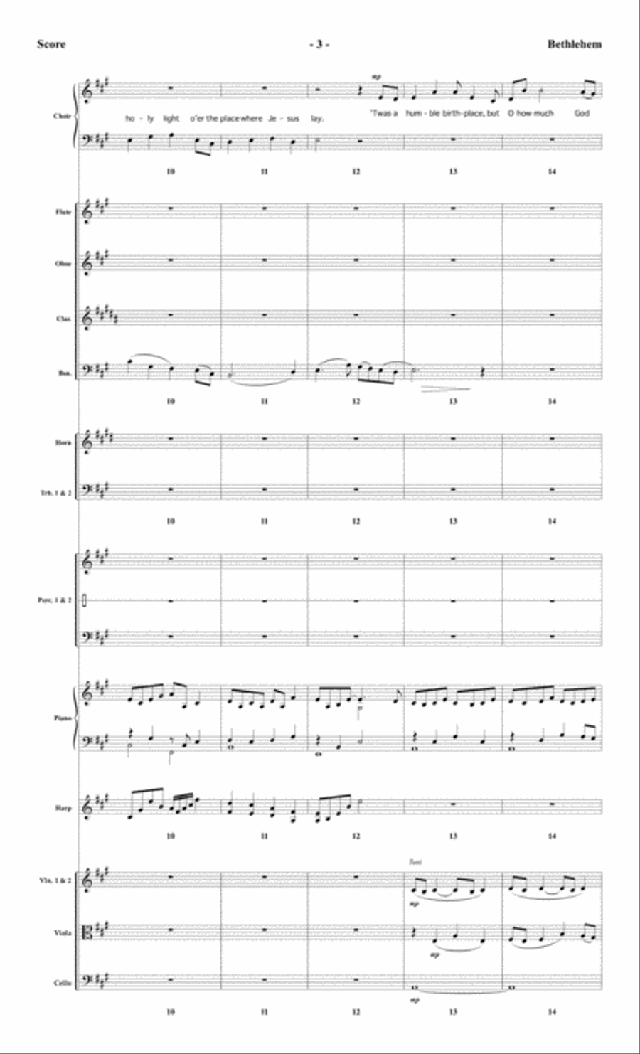 Bethlehem Orchestra scores gallery preview page 4