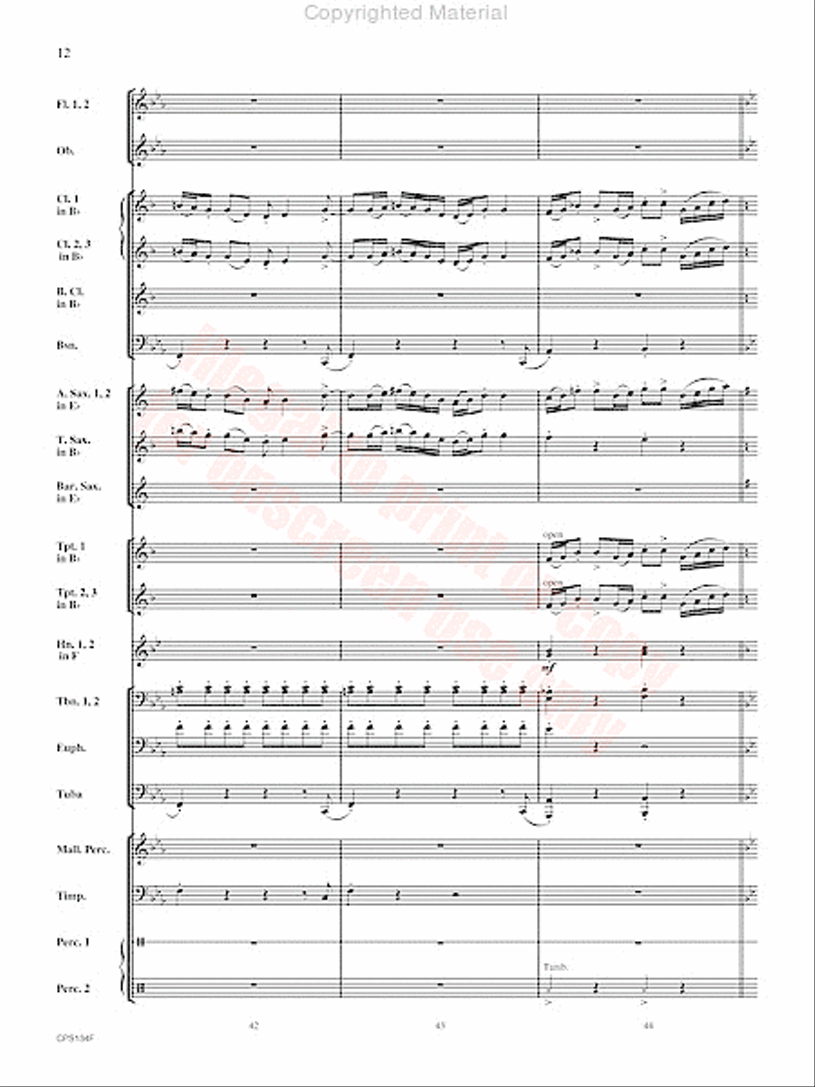 Chisholm Trail Concert Band scores gallery preview page 13